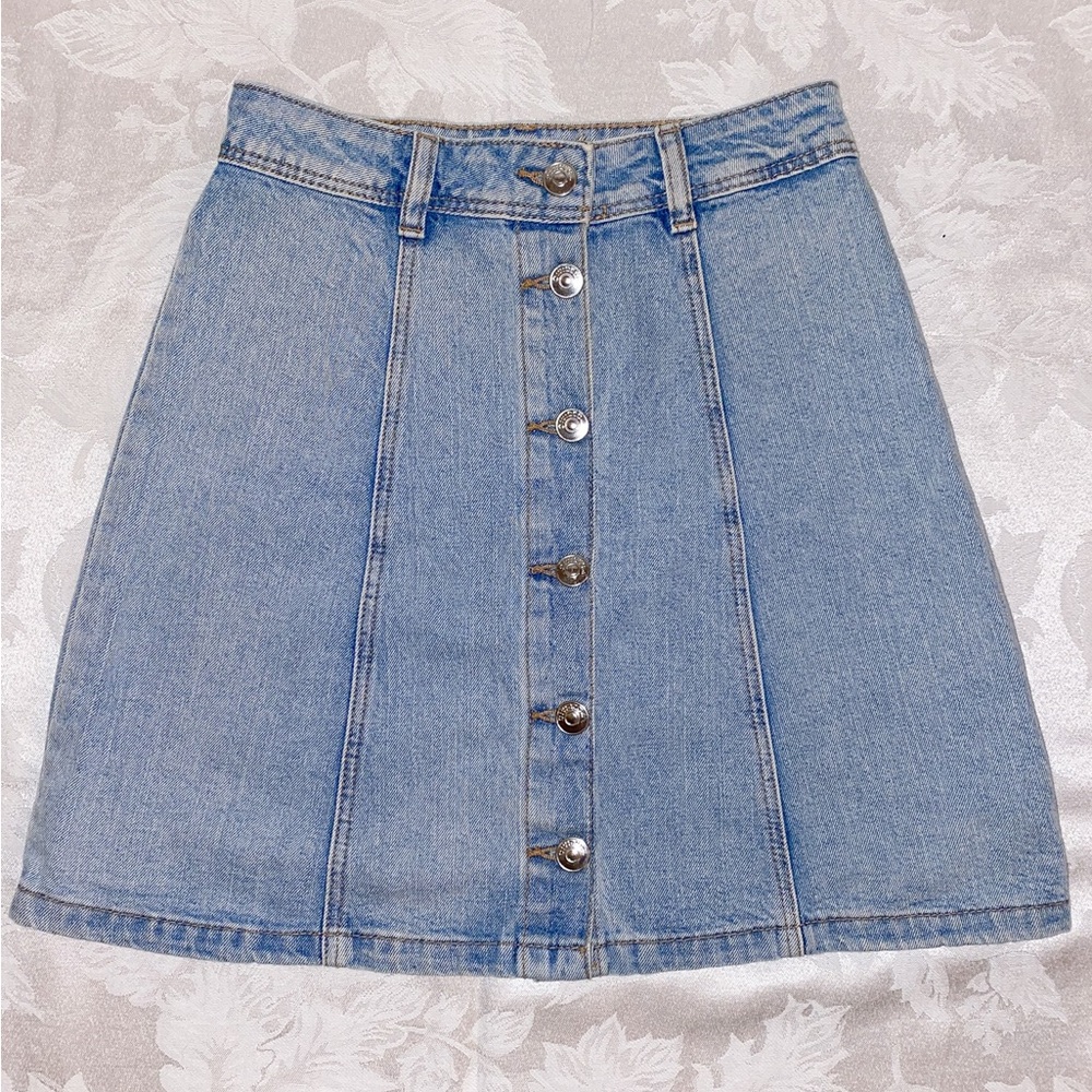 H&M Divided A-line denim skirt